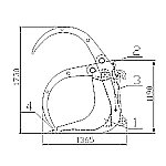 Ковш с прижимом